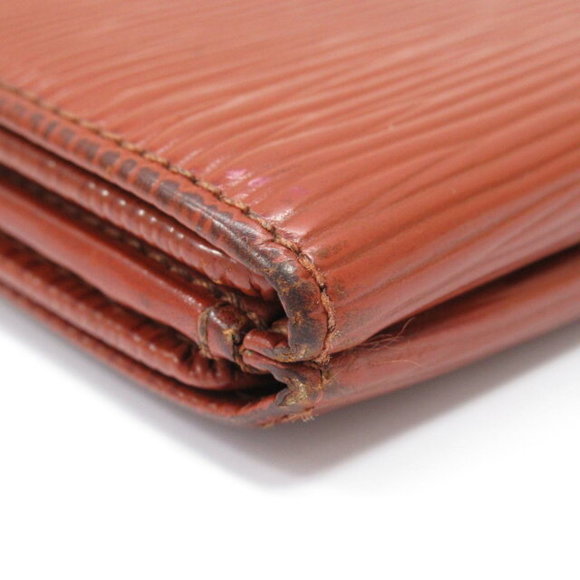 Louis Vuitton Double Hook Wallet Porte Monnaie Carte Epi Brown - Picture 13 of 16